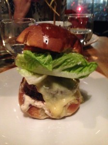 The Irish Beef Cheek Burger, The Woollen Mills Restaurant Dublin, Ireland